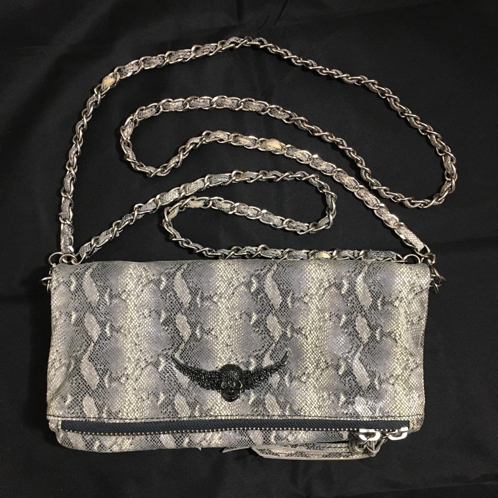 COPY - Zadig & Voltaire Rock Python Leather Bag Clutch
